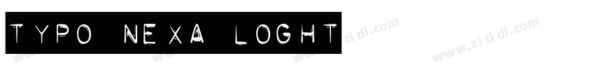 Typo nexa loght字体转换